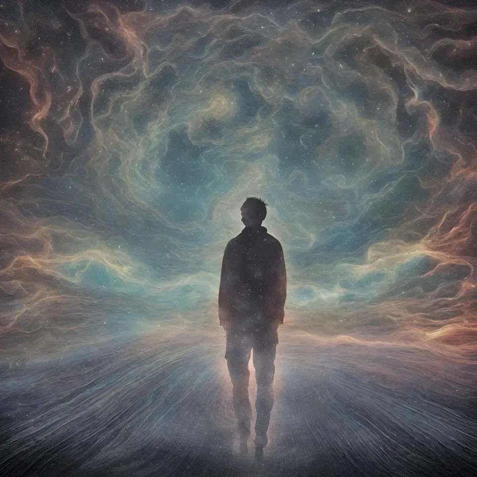 Deep galaxy of stars representing the realm between lives