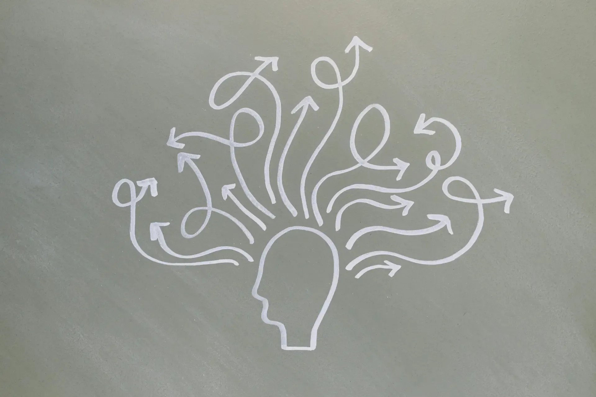 Illustration of a mind and thought process