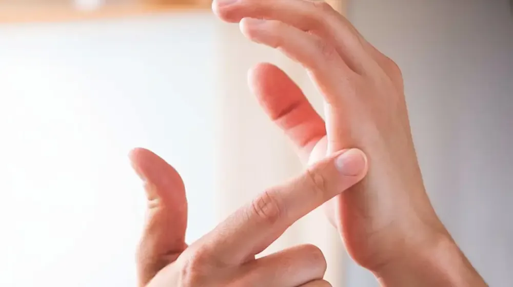 Hands using EFT tapping technique